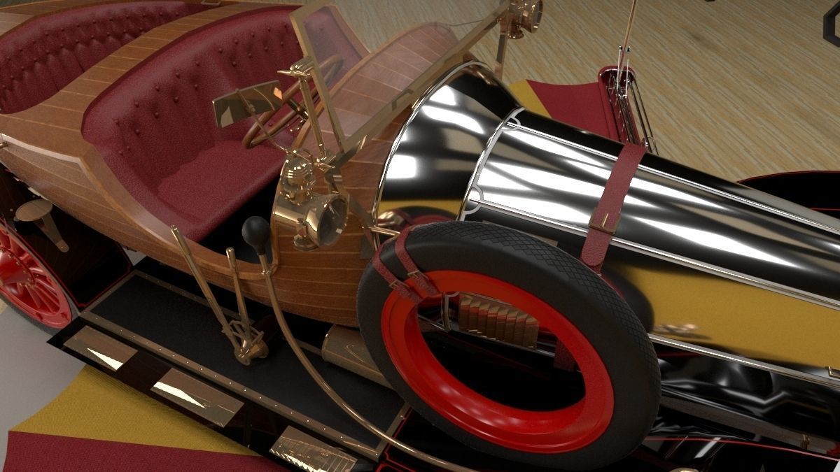 Chitty Chitty Bang Bang car 3D model_3