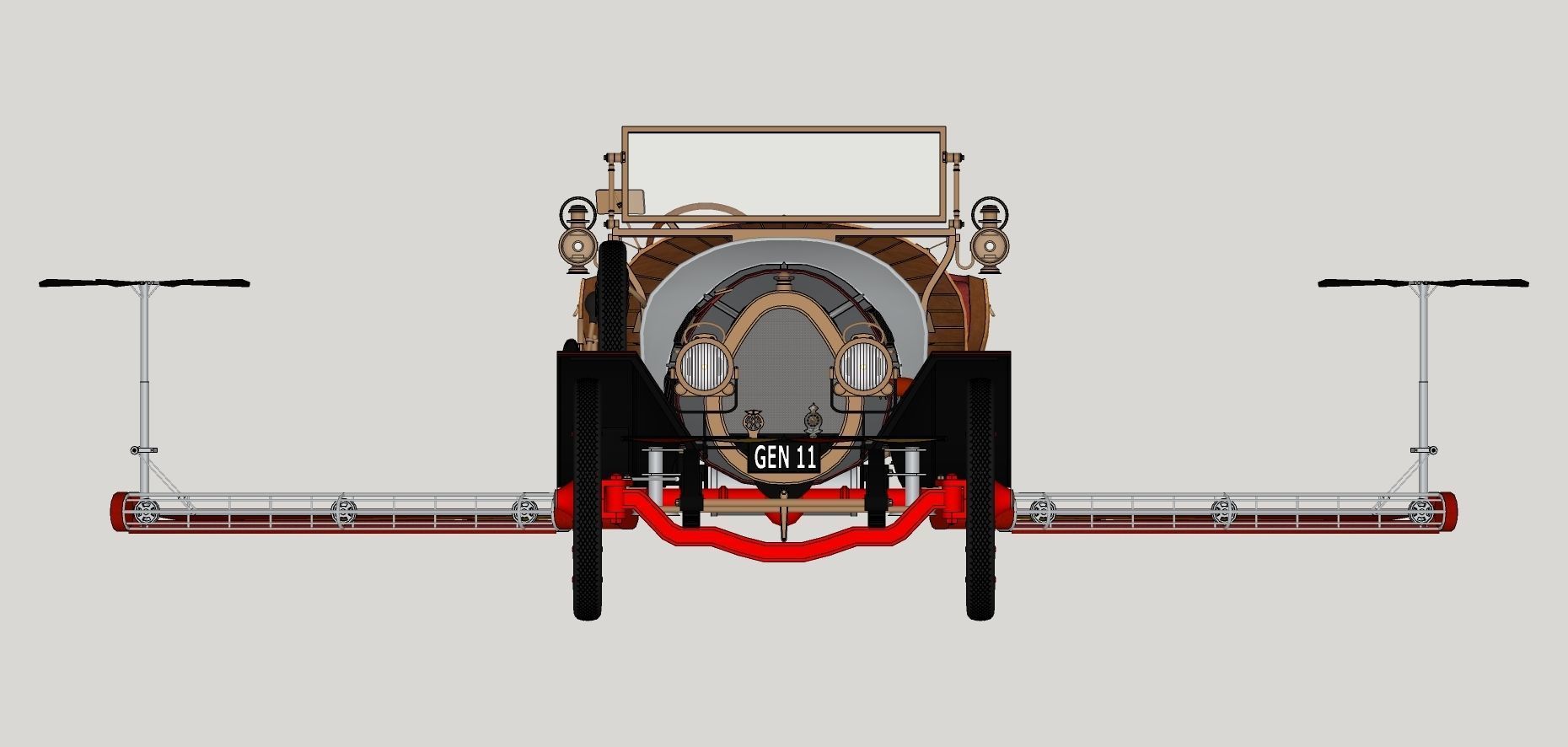 Chitty Chitty Bang Bang car 3D model_24