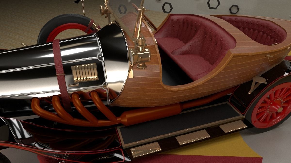Chitty Chitty Bang Bang car 3D model_5