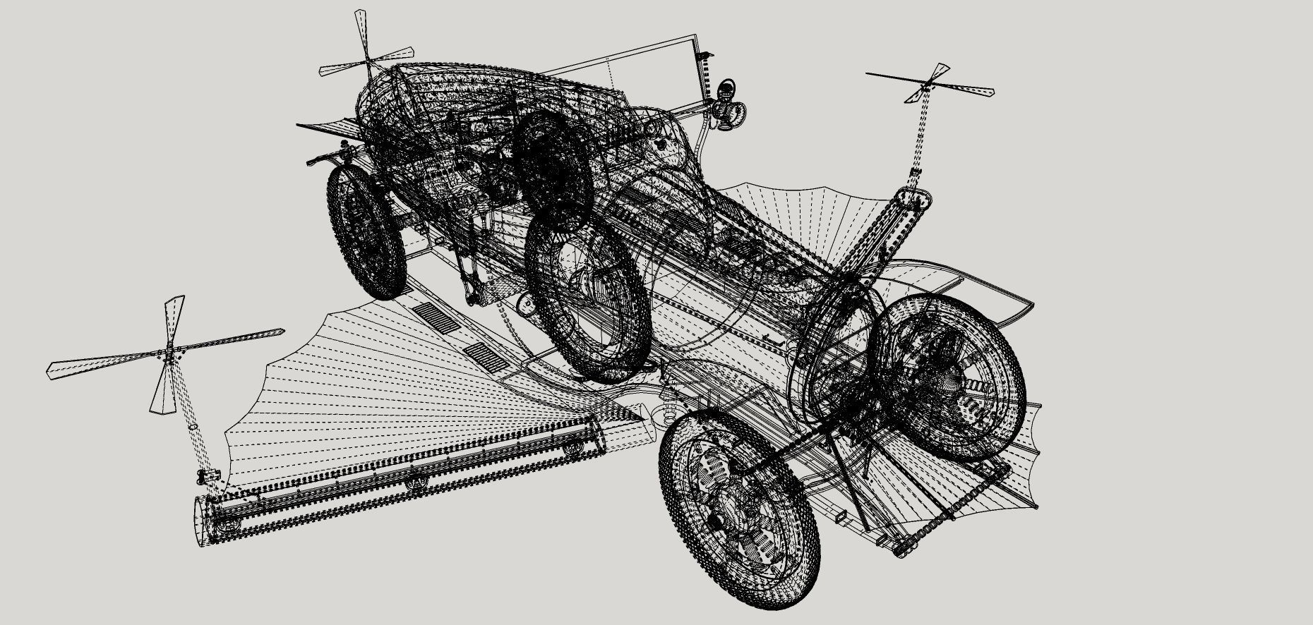 Chitty Chitty Bang Bang car 3D model_21