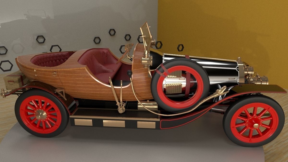 Chitty Chitty Bang Bang car 3D model_11