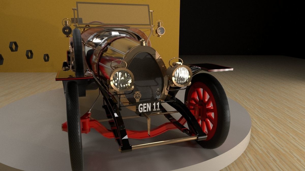 Chitty Chitty Bang Bang car 3D model_10