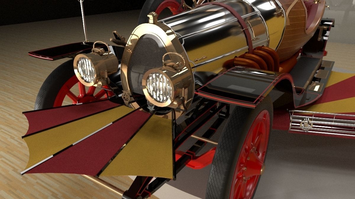 Chitty Chitty Bang Bang car 3D model_4