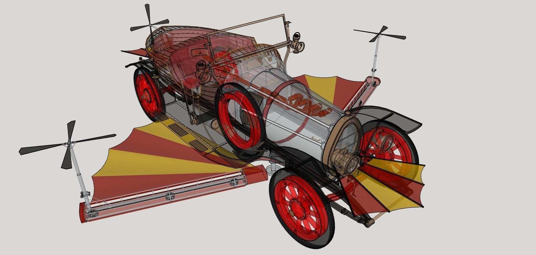 Chitty Chitty Bang Bang car 3D model_19