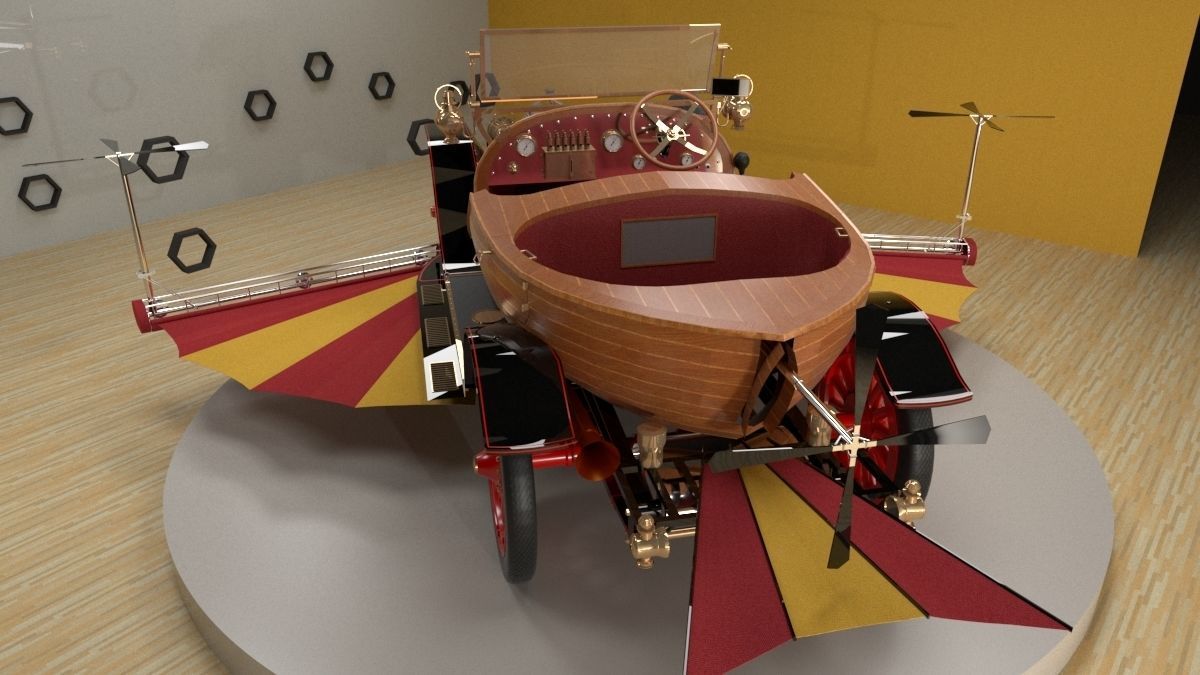 Chitty Chitty Bang Bang car 3D model_1