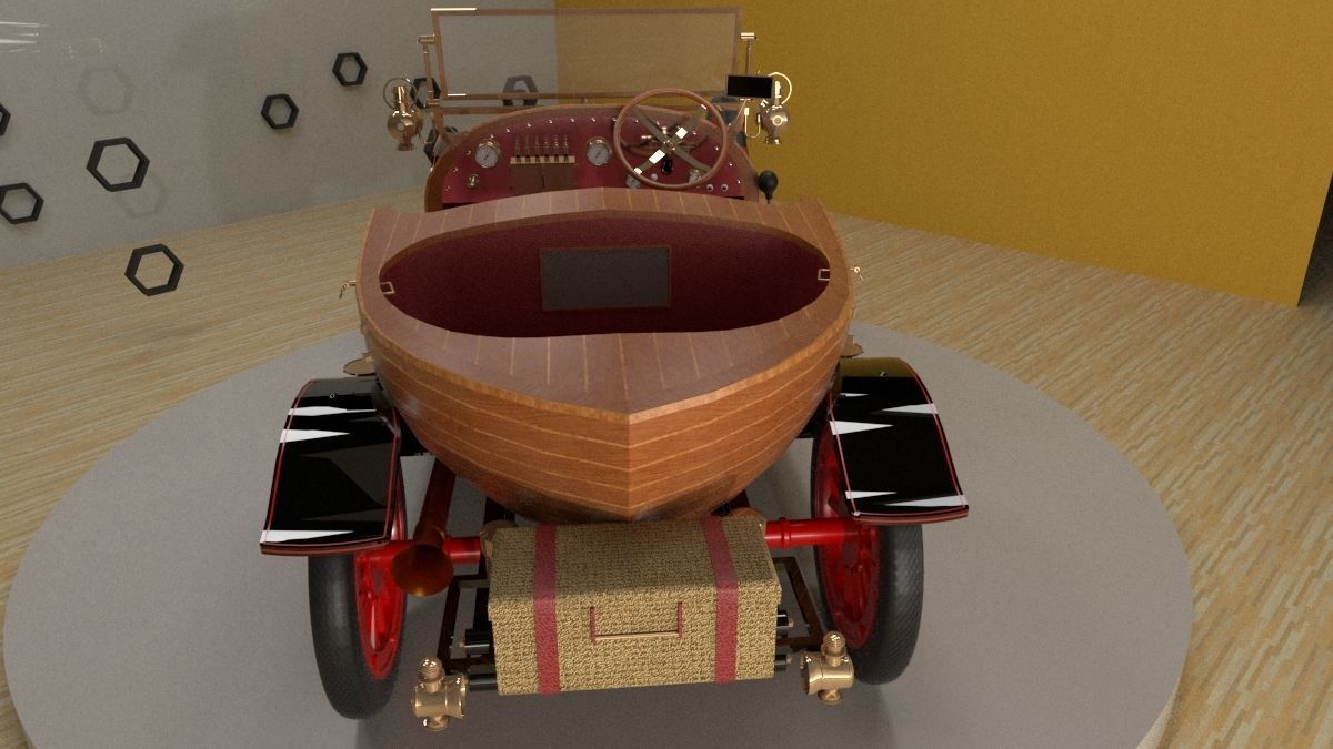 Chitty Chitty Bang Bang car 3D model_12