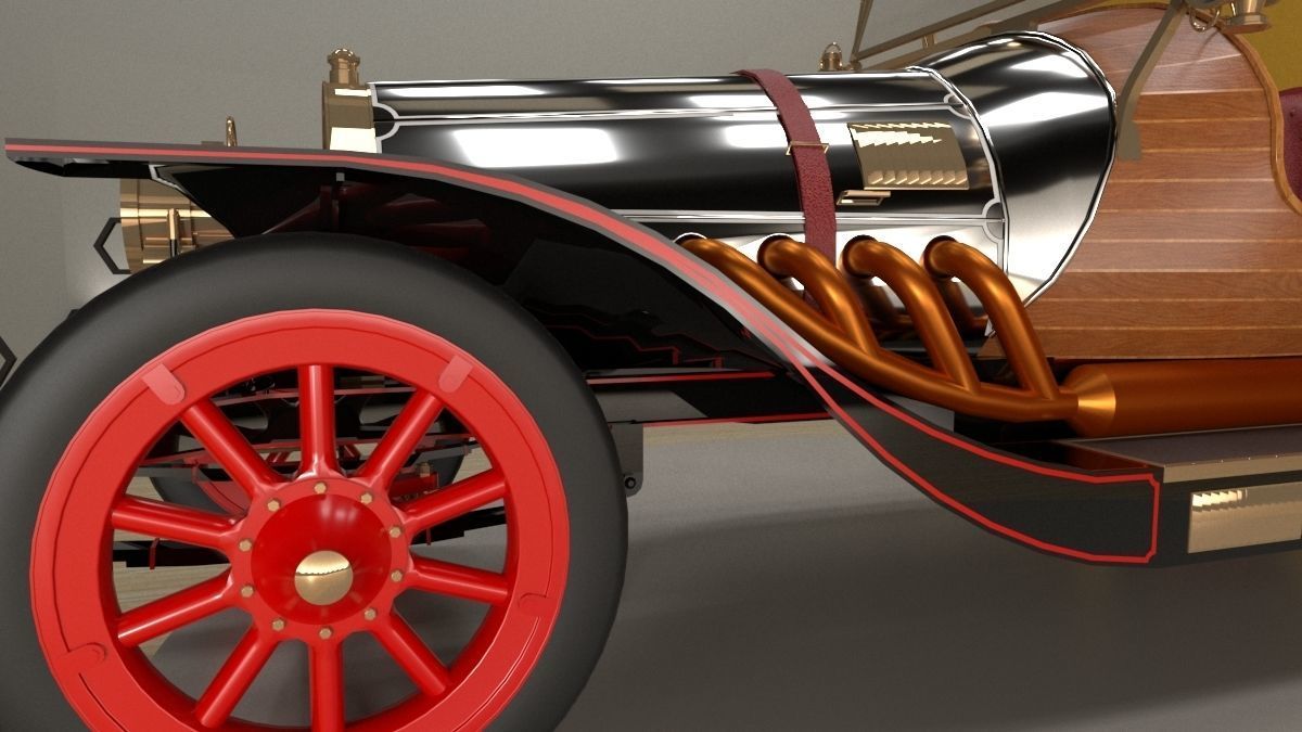 Chitty Chitty Bang Bang car 3D model_13