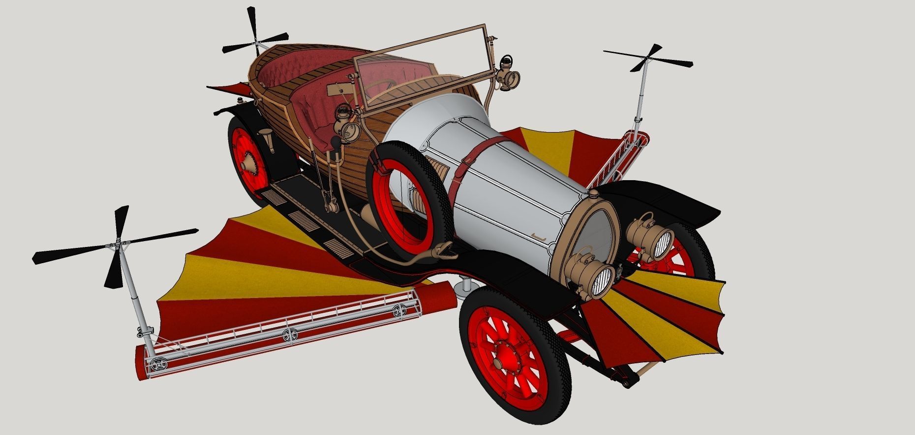 Chitty Chitty Bang Bang car 3D model_18
