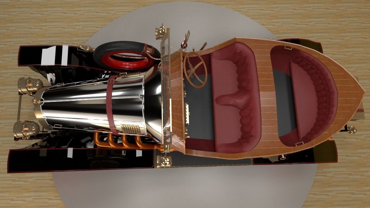 Chitty Chitty Bang Bang car 3D model_16