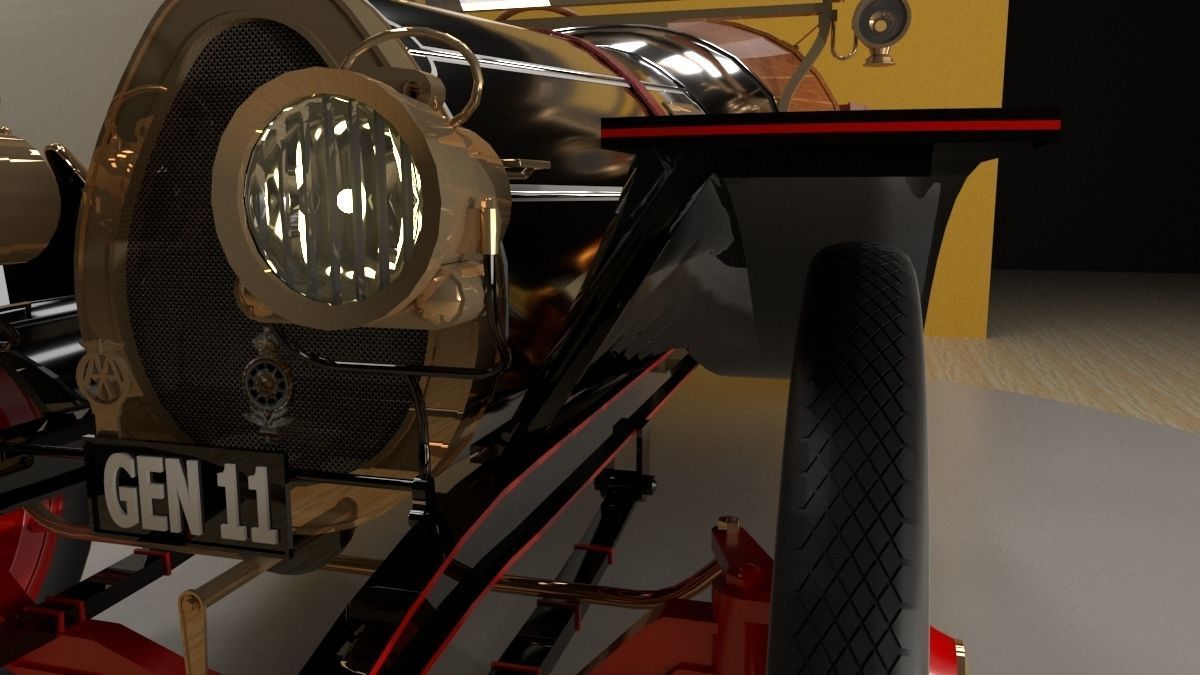 Chitty Chitty Bang Bang car 3D model_14