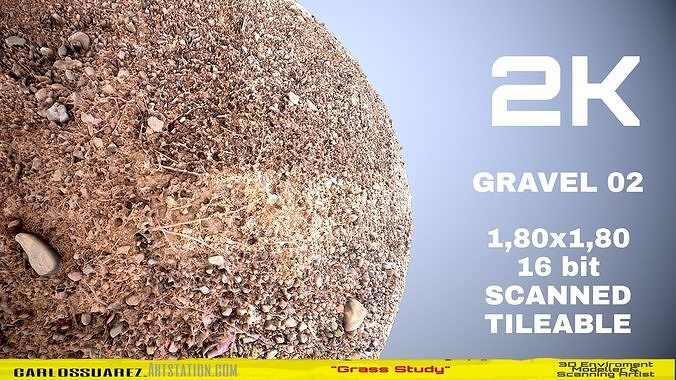 GRAVEL 02 PBR 2K JPG Texture
