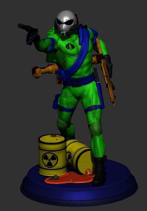 Gi Joe - COBRA  - Frag viper leader - for print 3D print model_1