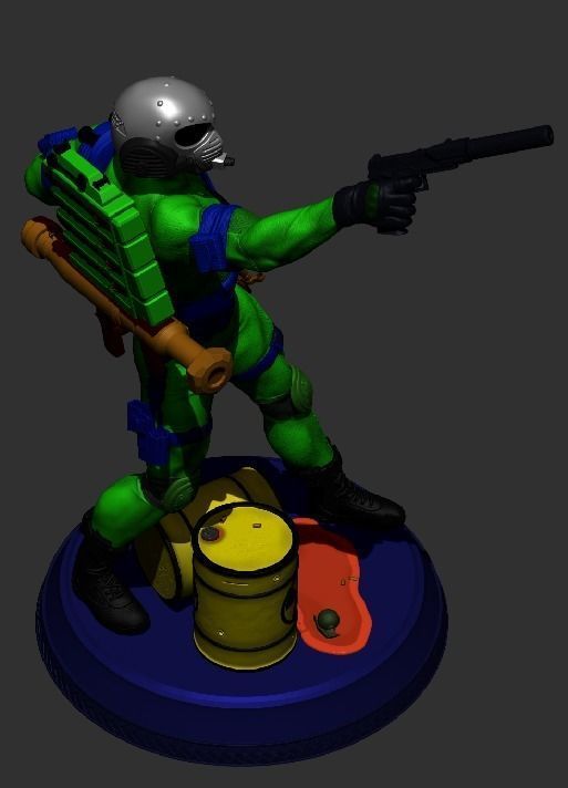 Gi Joe - COBRA  - Frag viper leader - for print 3D print model_4