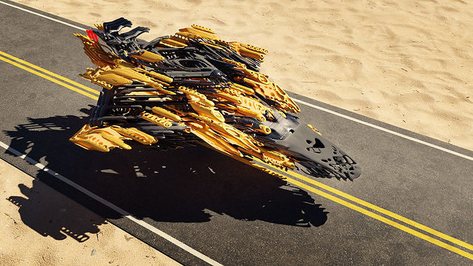 scifi spaceship 3D model