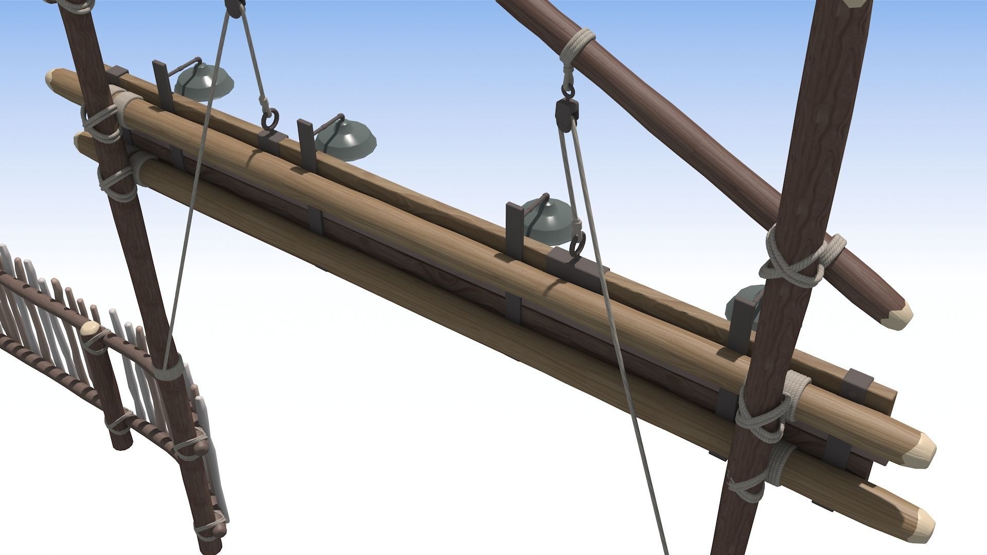 Disney style sign 3D model_2