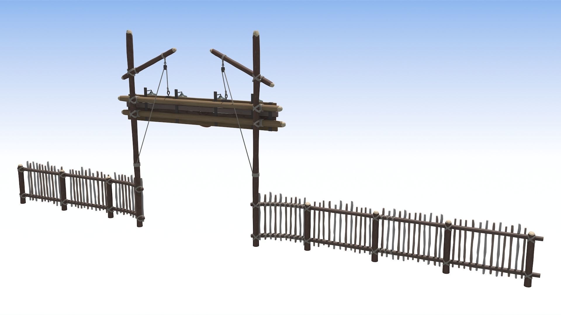 Disney style sign 3D model_9