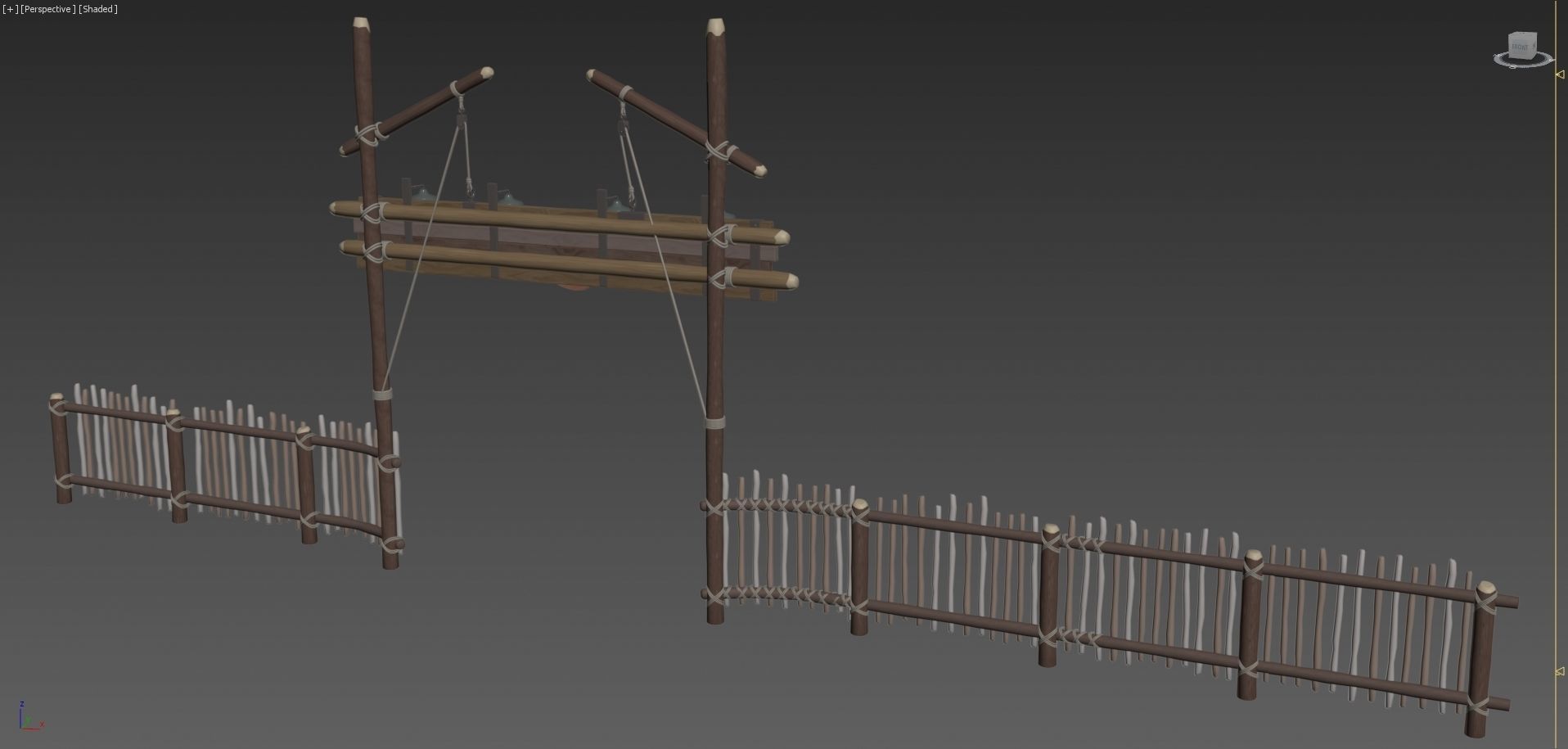 Disney style sign 3D model_7