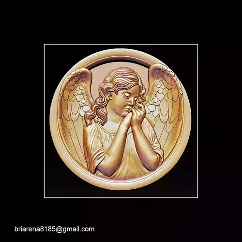 Angel relief 3D print model