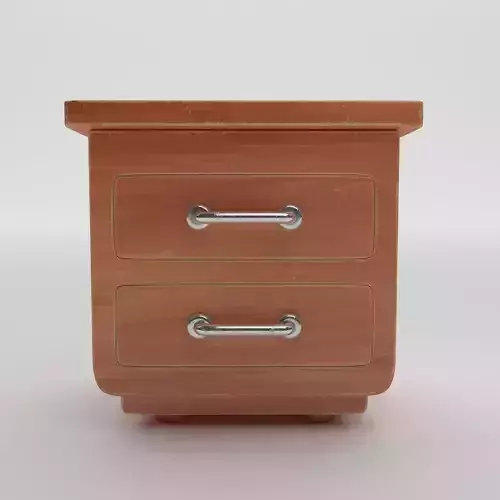 Small Drawer Low-poly 3D model
