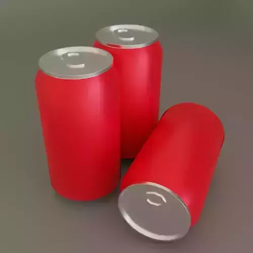 Simple Soda Can Free low-poly 3D model
