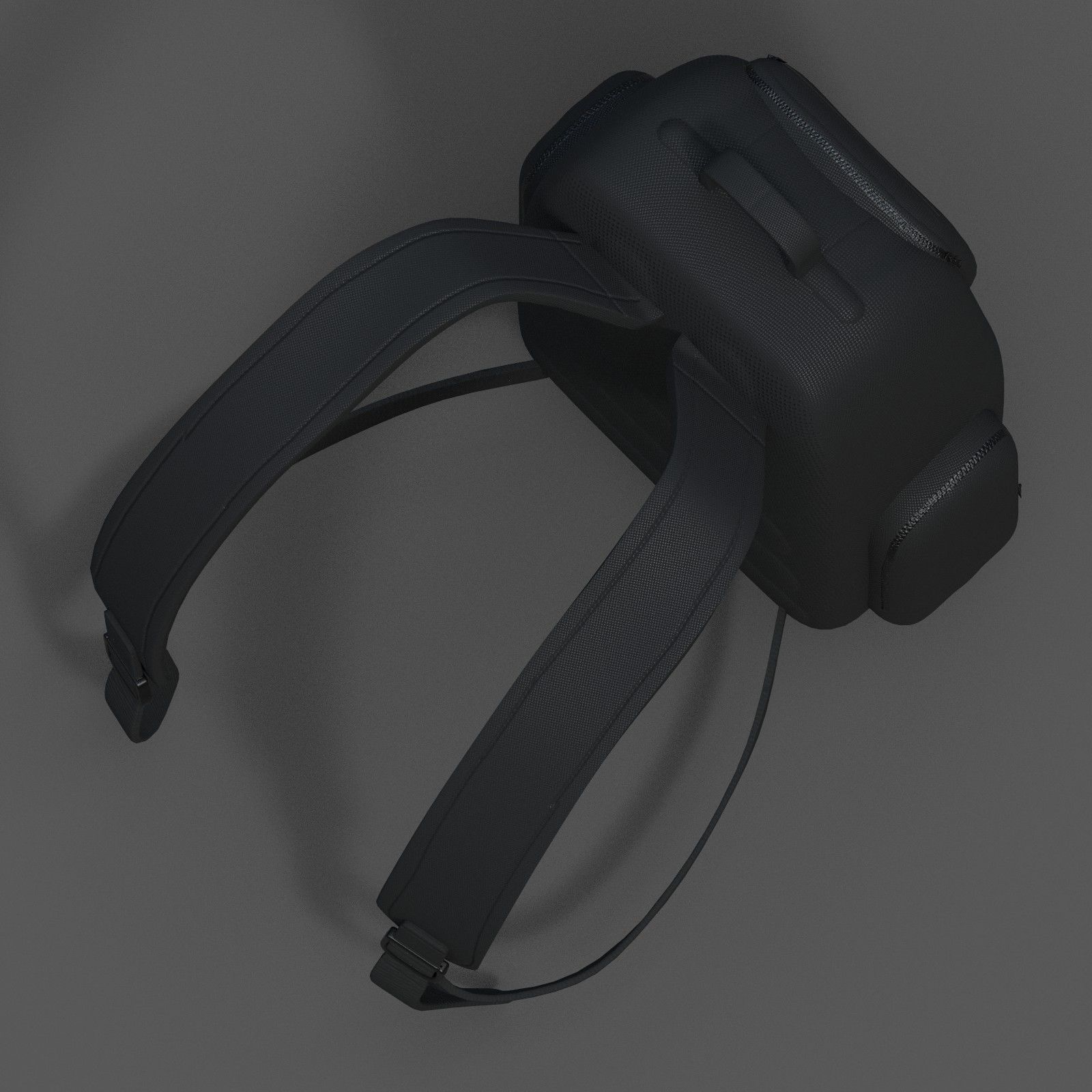 Backpack military combat soldier armor scifi Generic camp human Low-poly 3D model_6