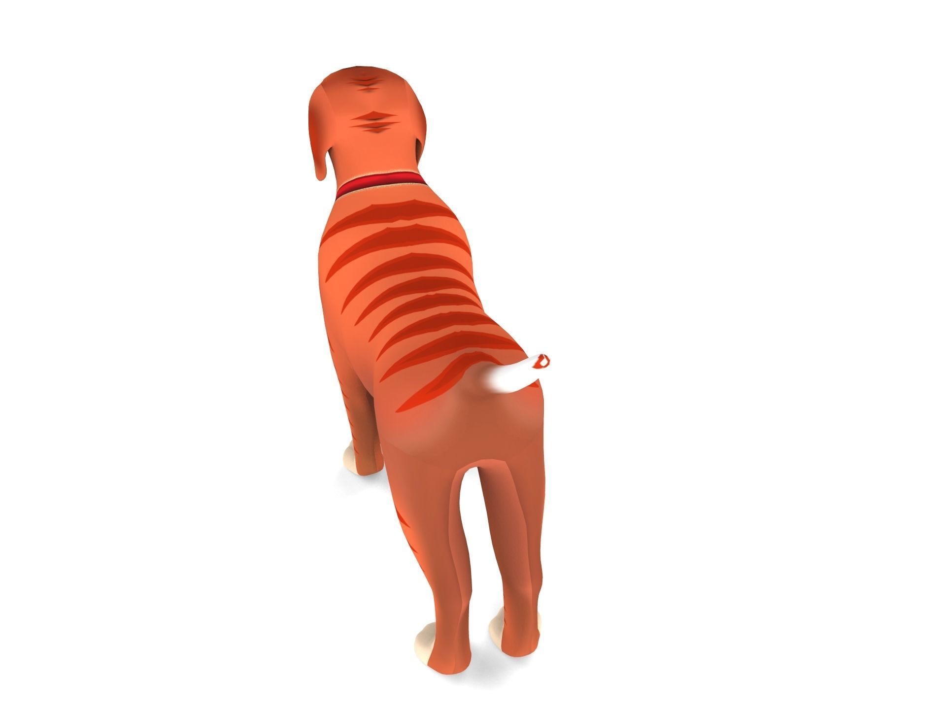 Cartoon Puppy Dog Rigged  Low-poly 3D model_14