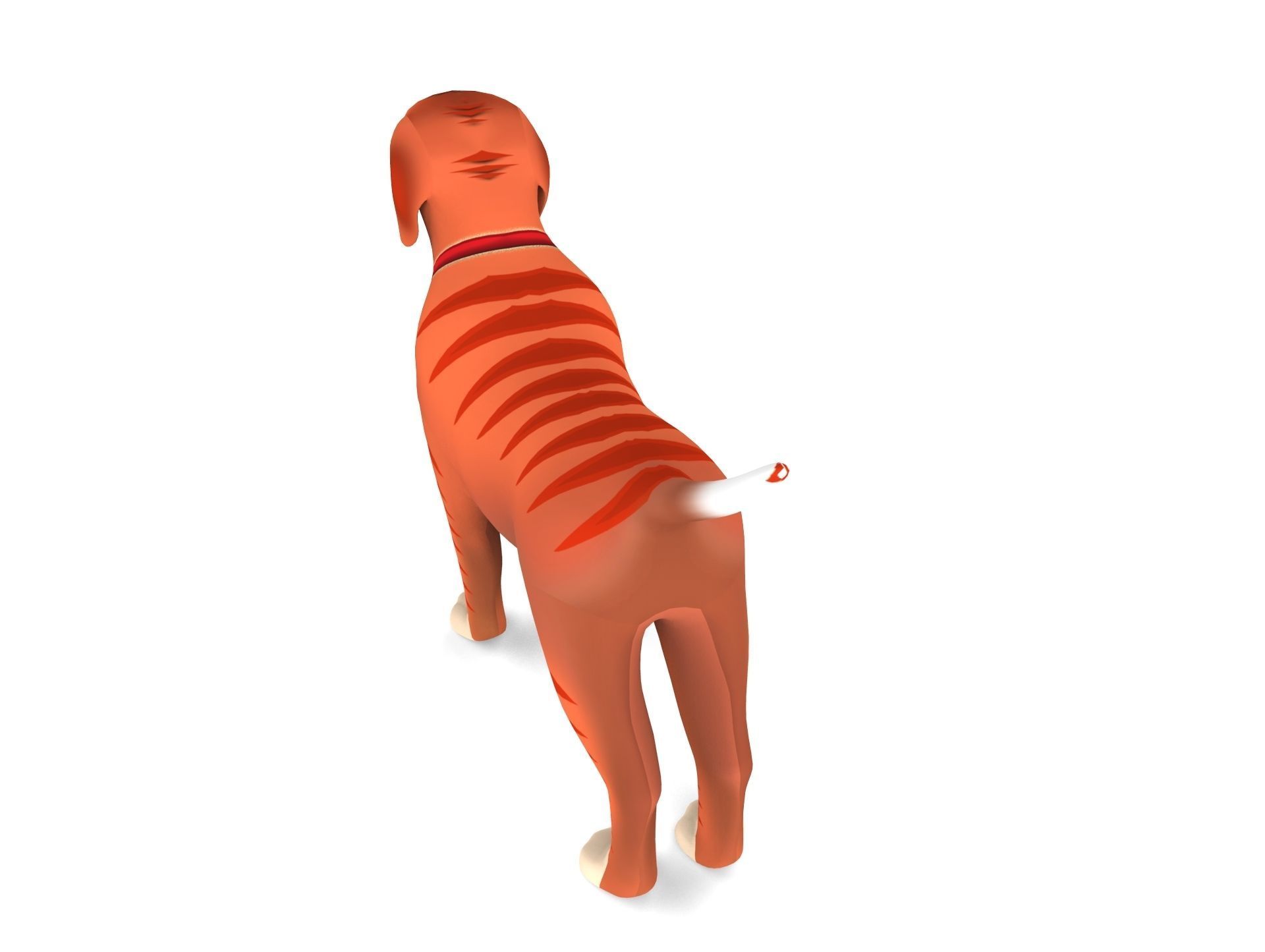 Cartoon Puppy Dog Rigged  Low-poly 3D model_23
