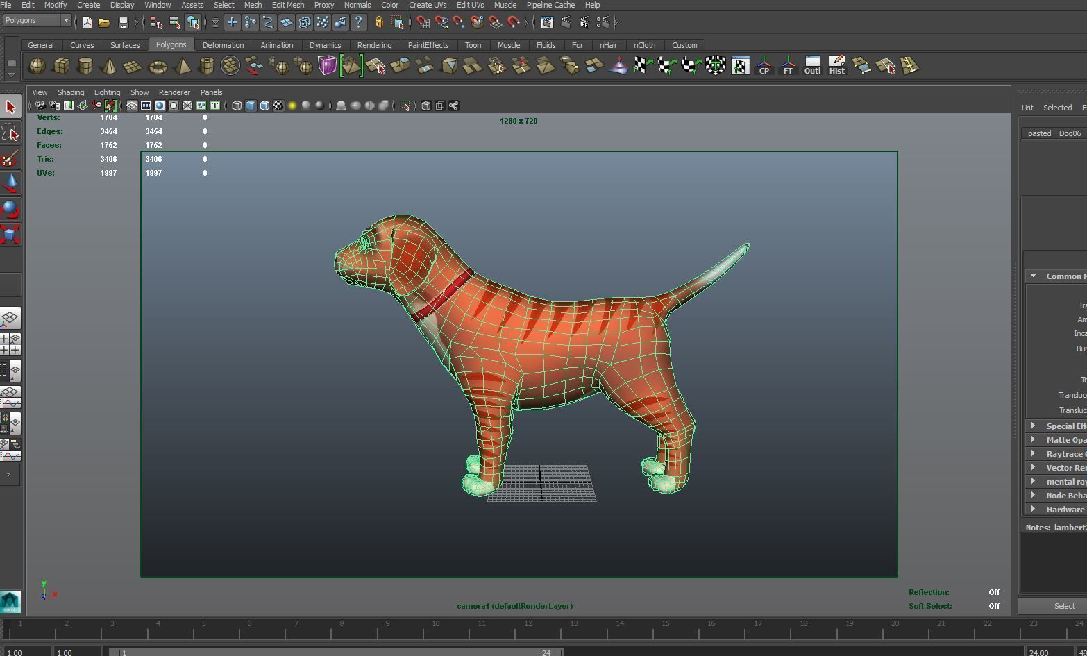 Cartoon Puppy Dog Rigged  Low-poly 3D model_31