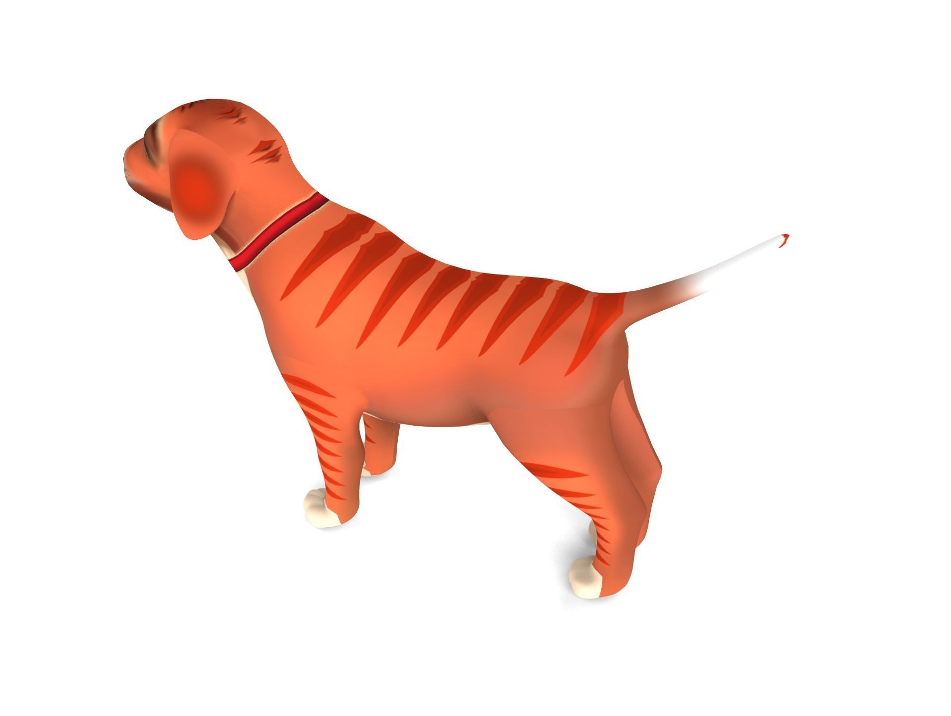 Cartoon Puppy Dog Rigged  Low-poly 3D model_18