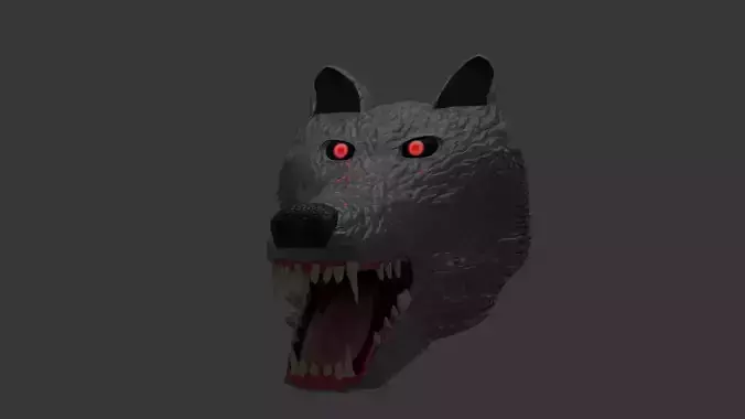 Sinister Wolf Head prop