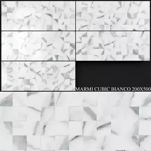 Keros Marmi Cubik Bianco 200x500