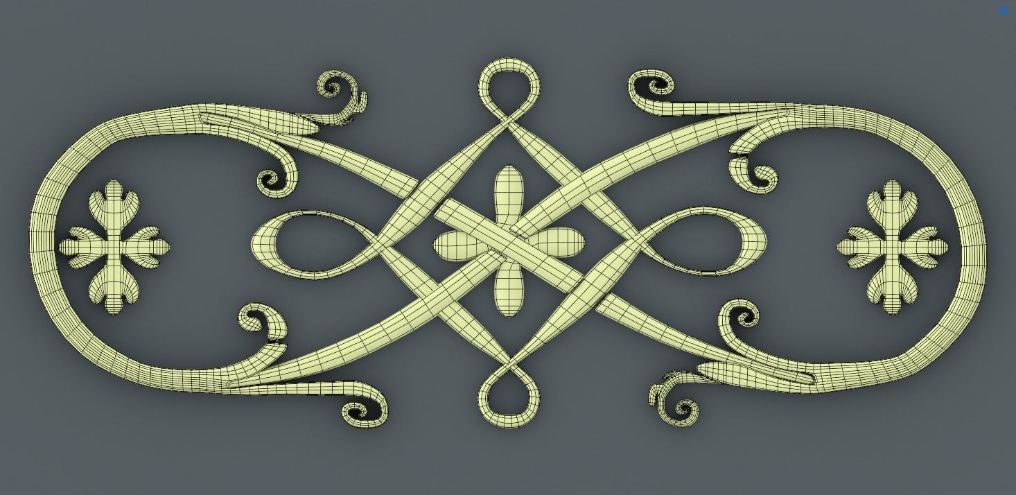 ornament baroque V1 3D model_4