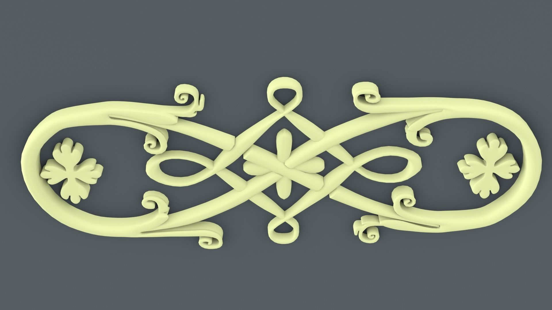 ornament baroque V1 3D model_2