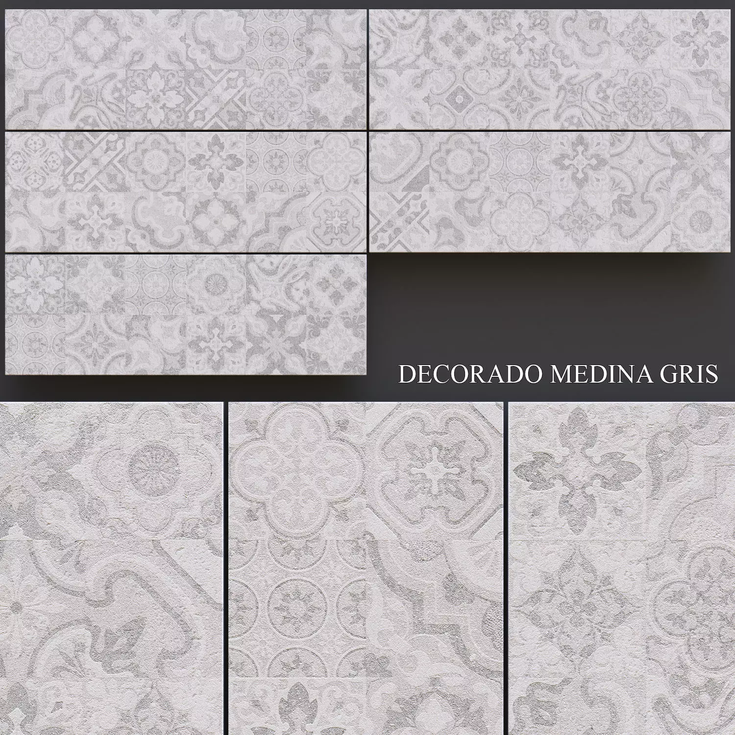 Keros Decorado Medina Gris 3D model_0