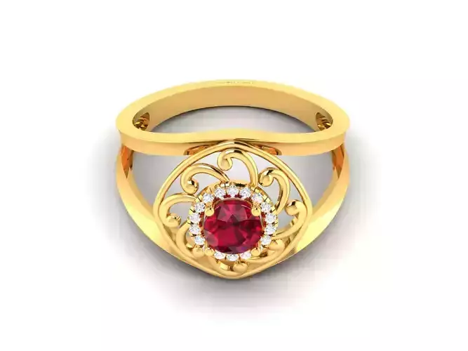 Women ring 3dm render detail 3D print model