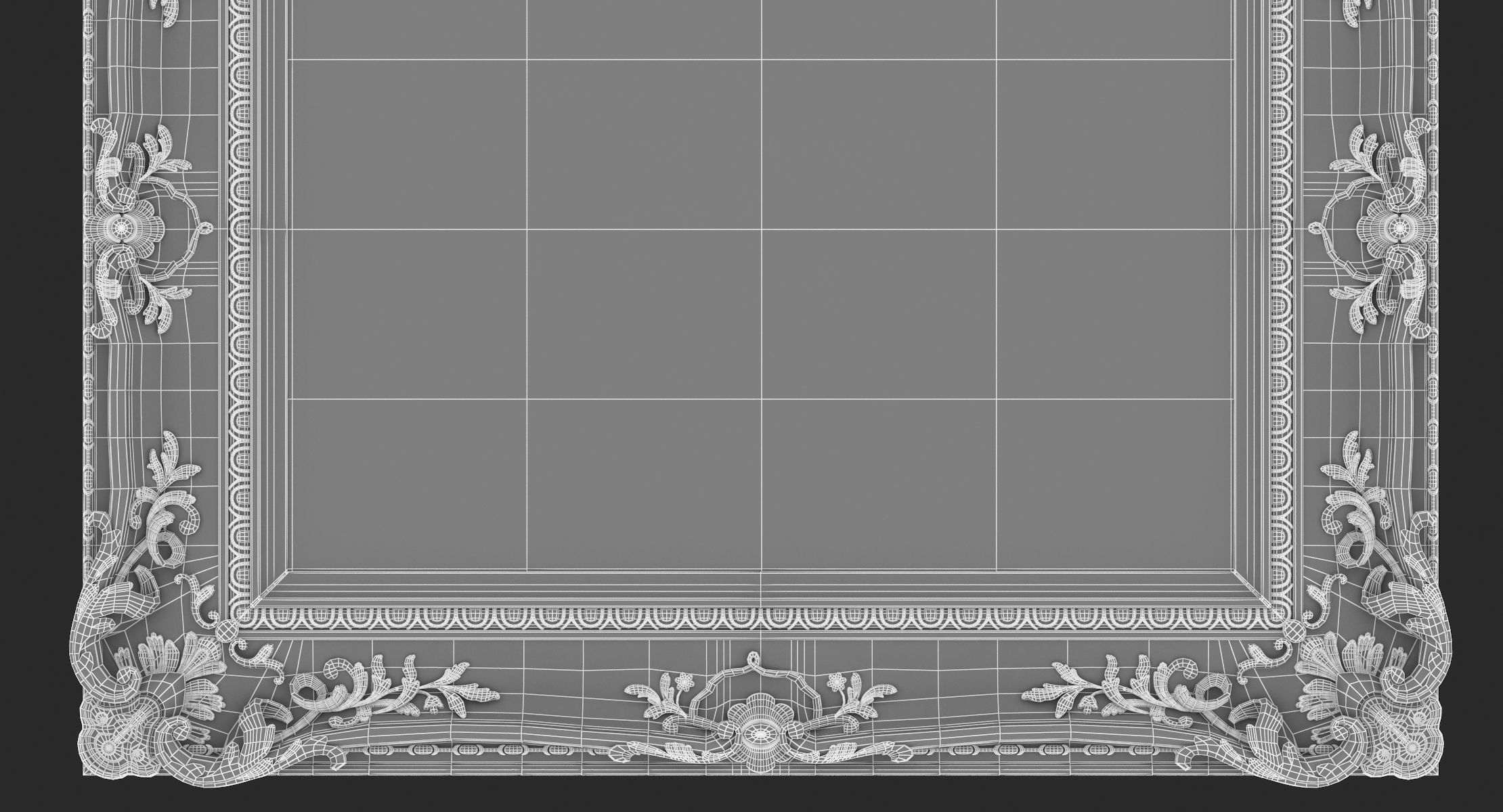 Classic Frame 07  3D model_8