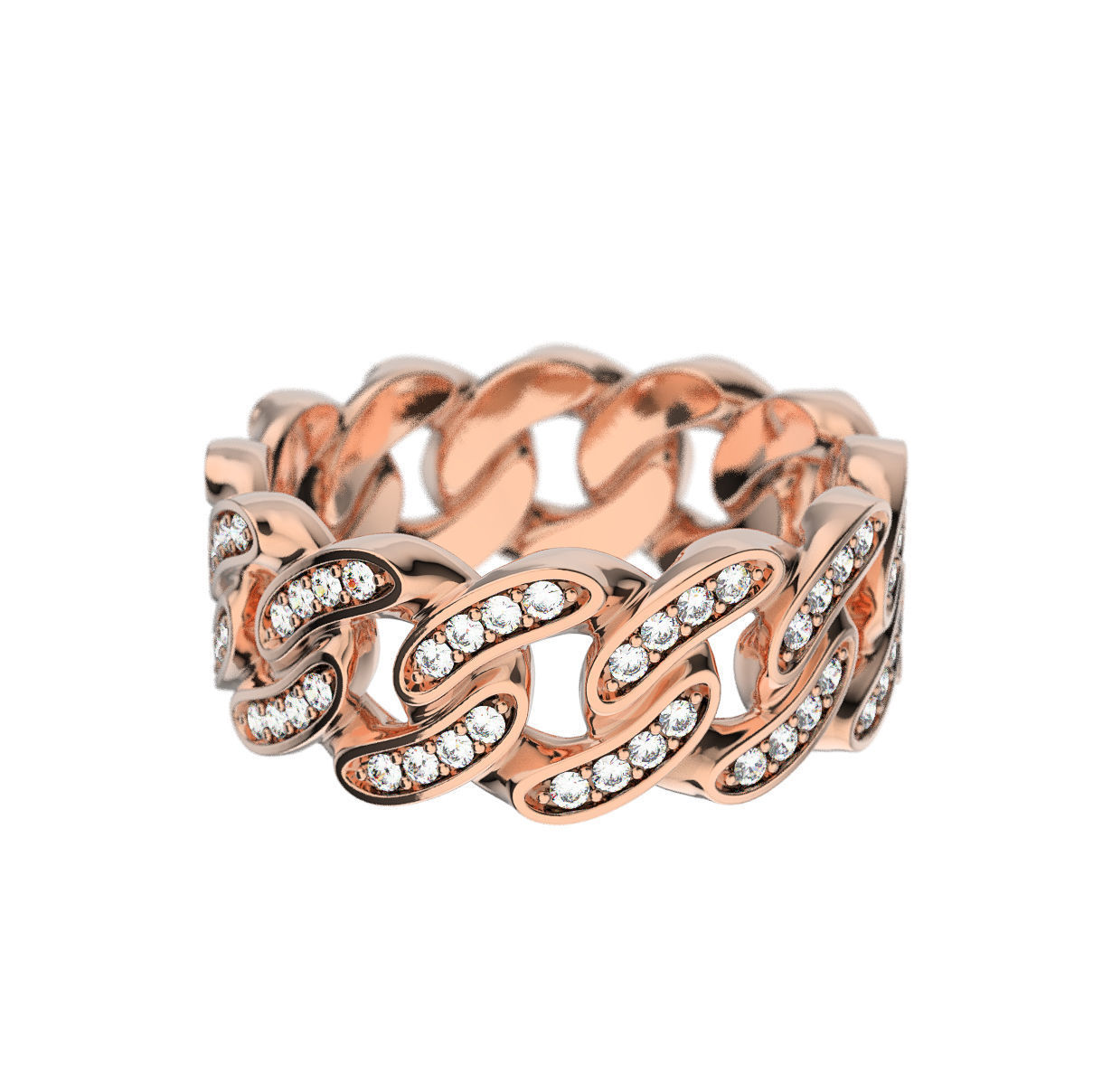 N166 17MM Cuban ring T02 3D print model_6