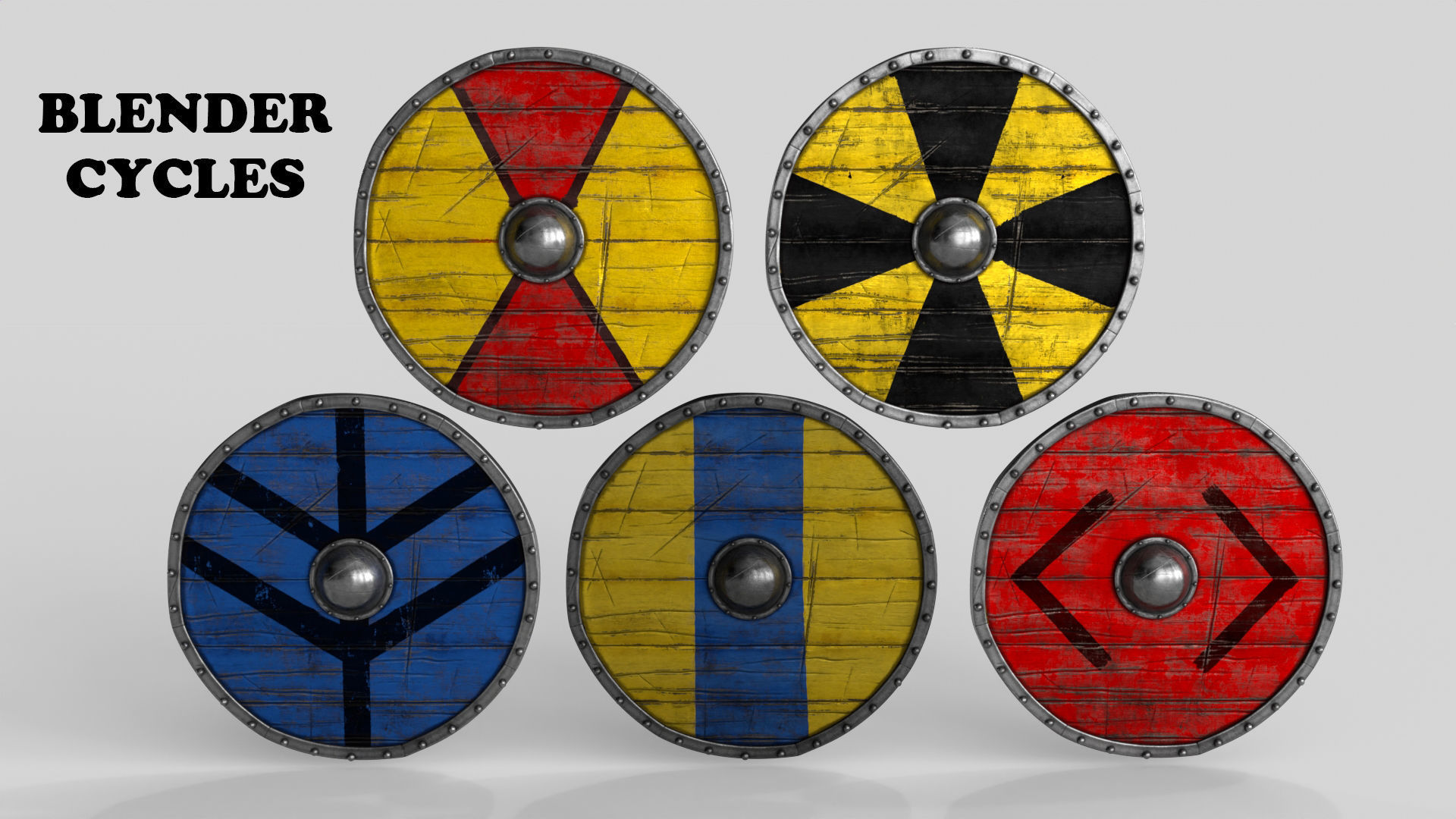 Viking Weapon Collection Low-poly 3D model_20