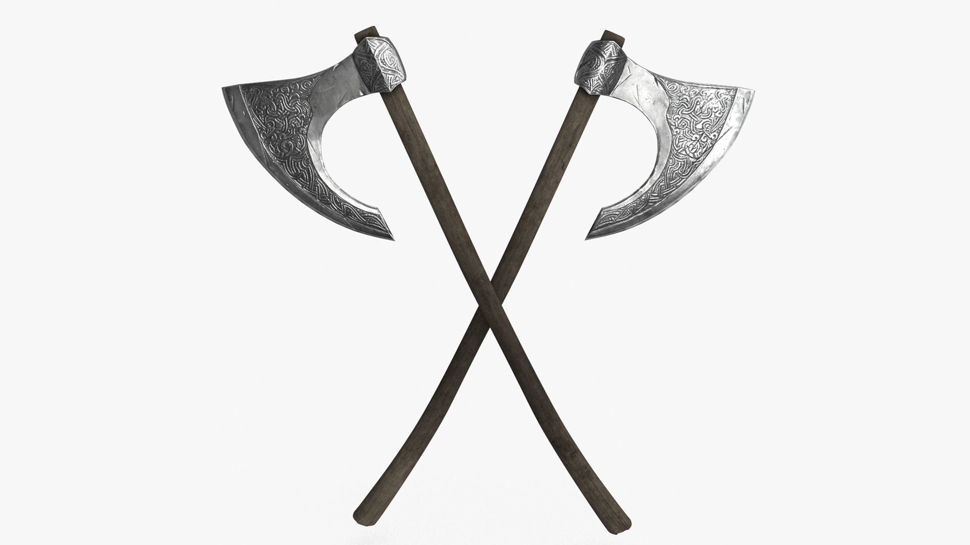 Viking Weapon Collection Low-poly 3D model_2