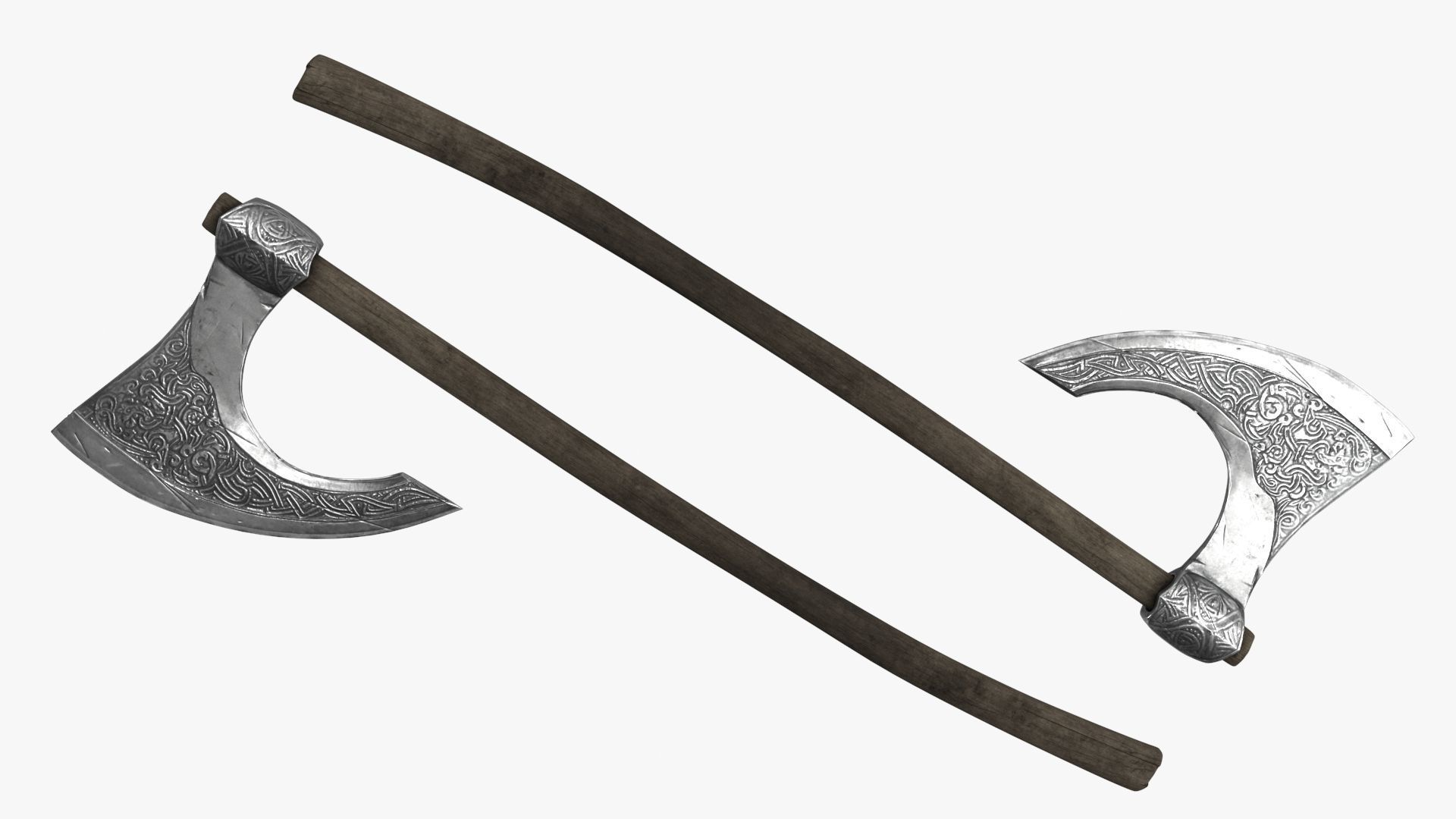 Viking Weapon Collection Low-poly 3D model_8