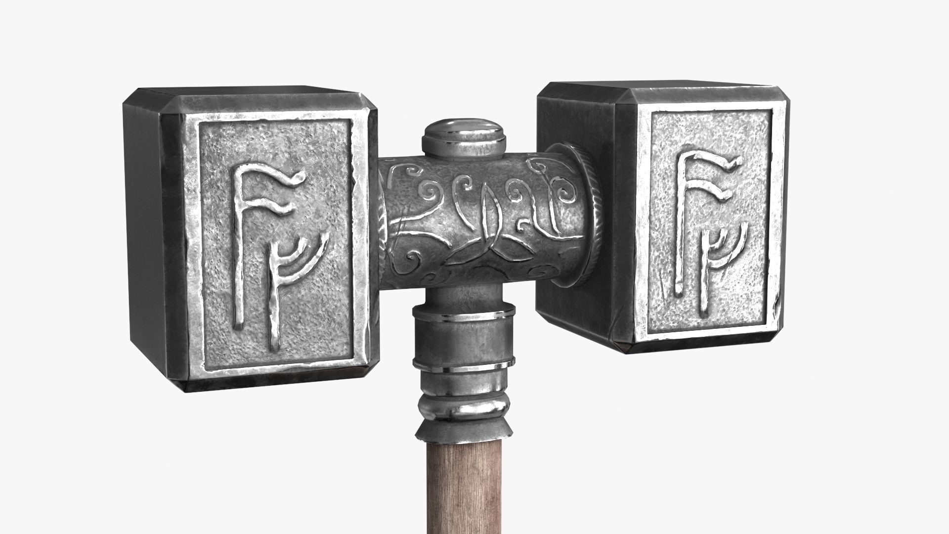 Viking Weapon Collection Low-poly 3D model_48