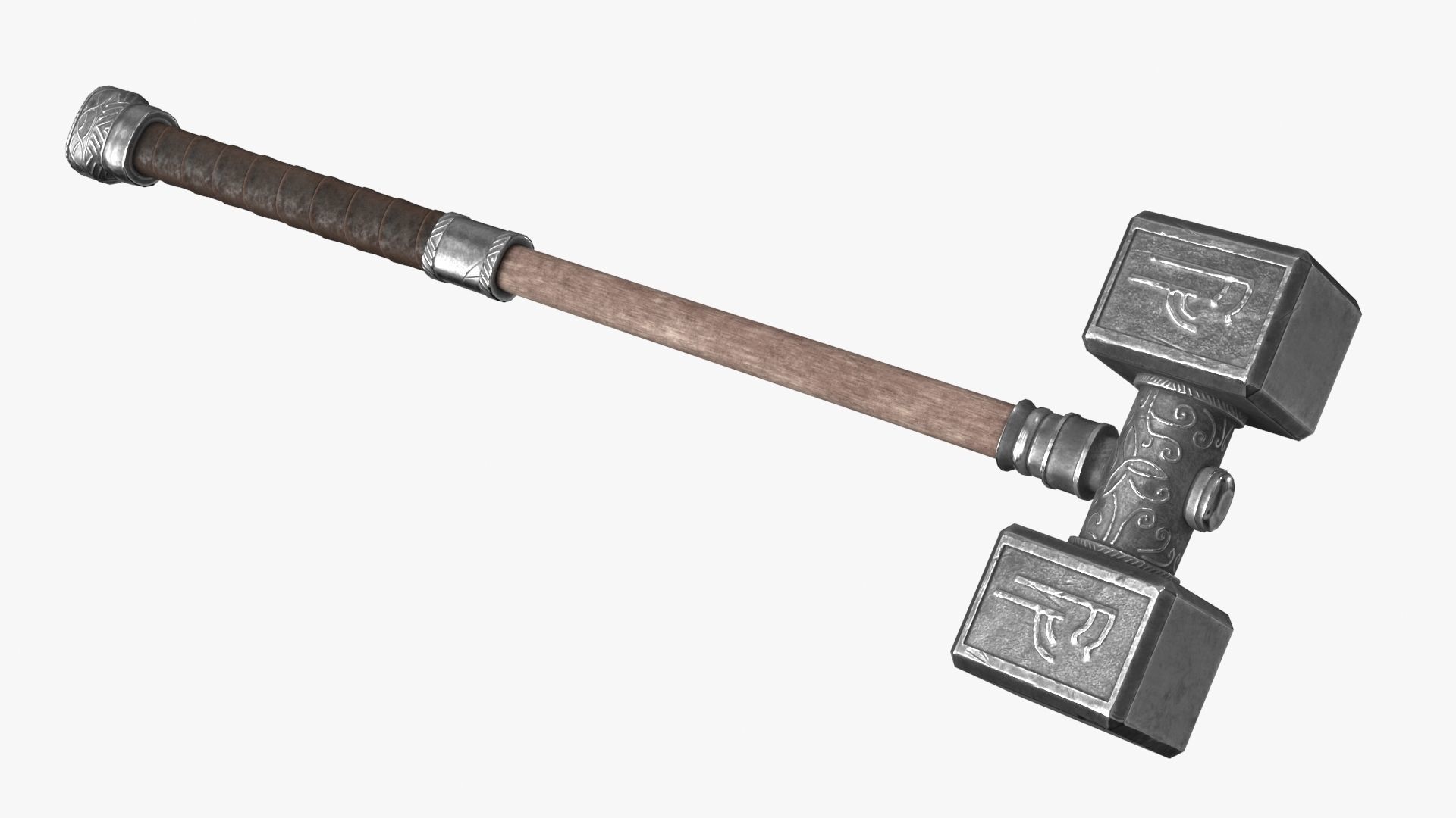 Viking Weapon Collection Low-poly 3D model_51