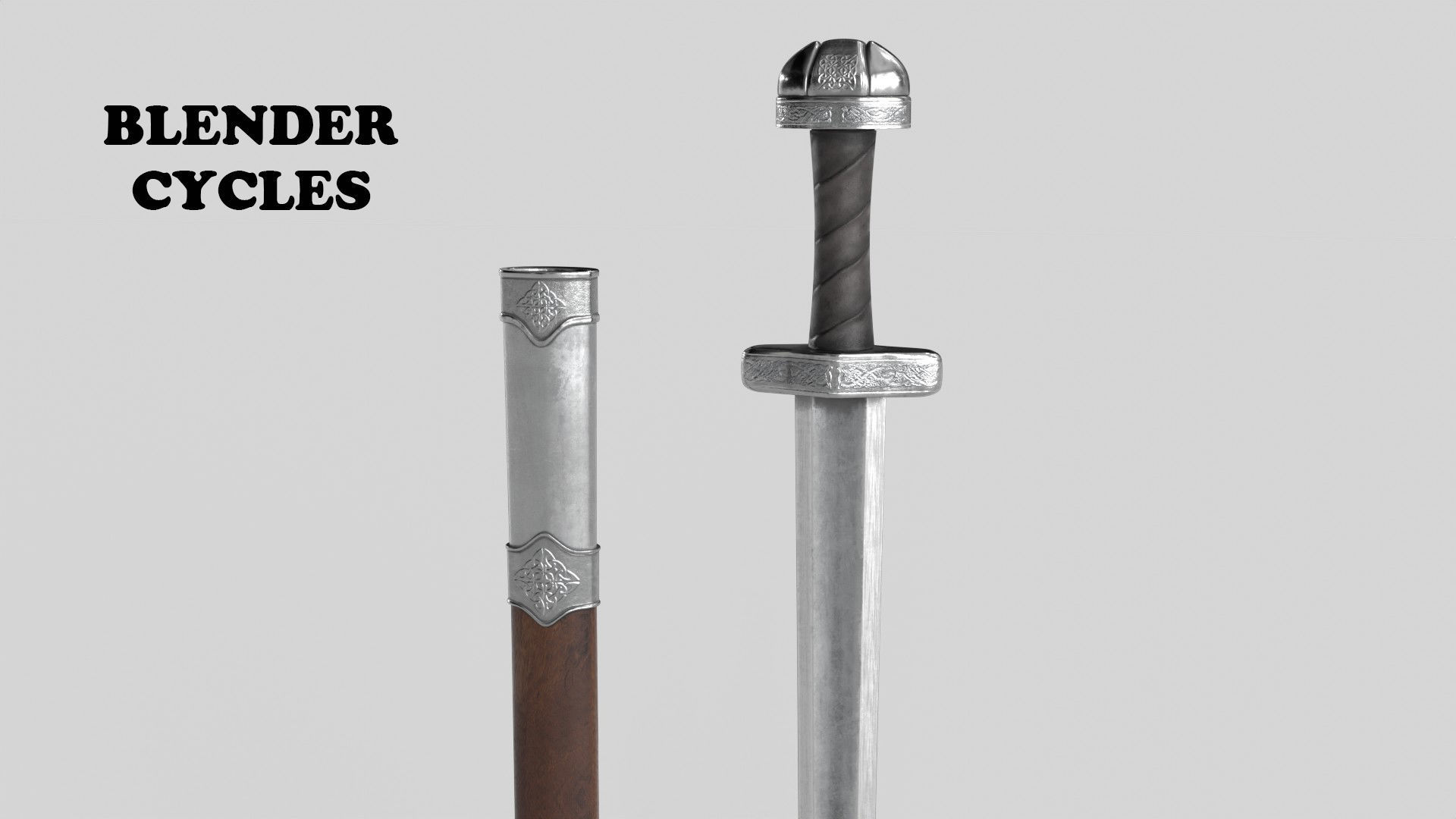 Viking Weapon Collection Low-poly 3D model_14