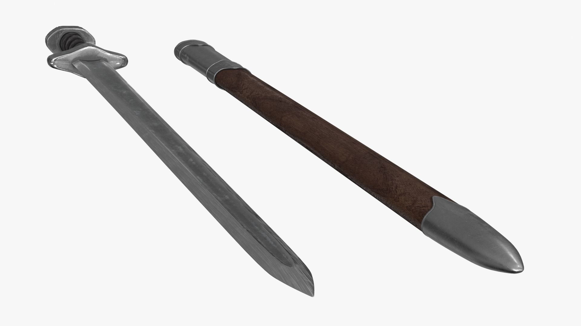 Viking Weapon Collection Low-poly 3D model_13
