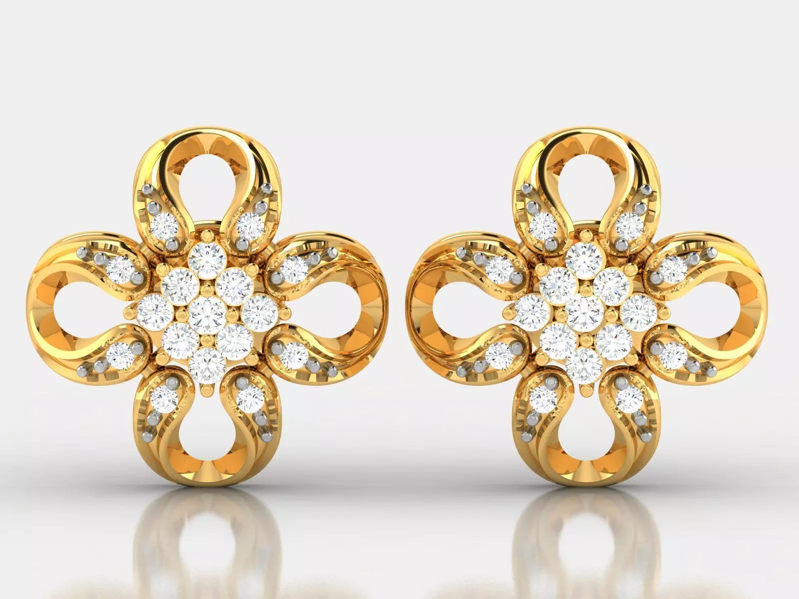 Women earrings 3dm render detail 3D print model 3D print model
