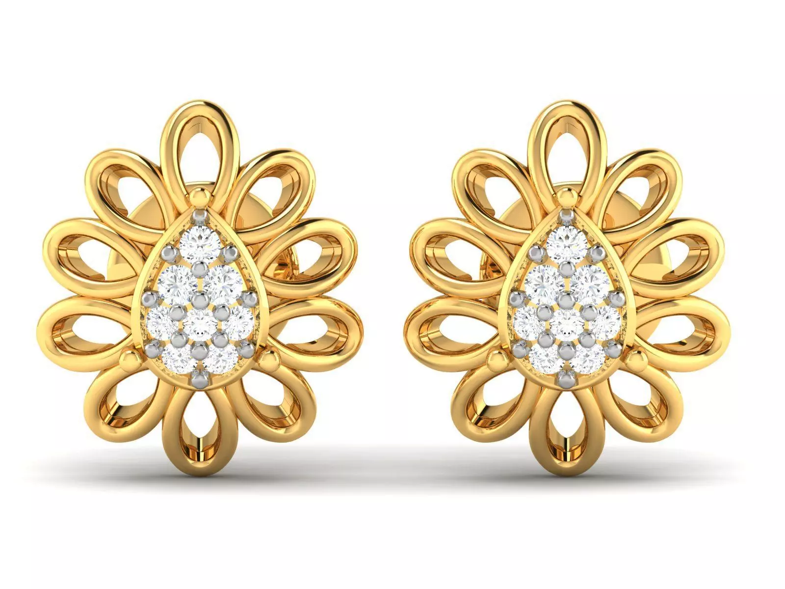 Women earrings 3dm render detail 3D print model 3D print model_0