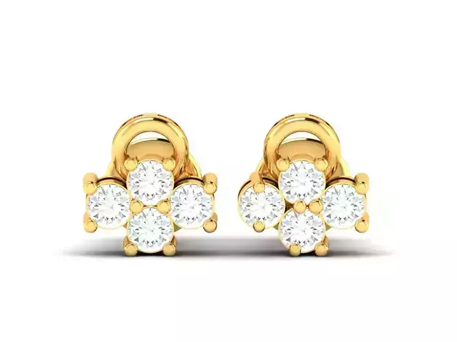 Women earrings 3dm render detail 3D print model