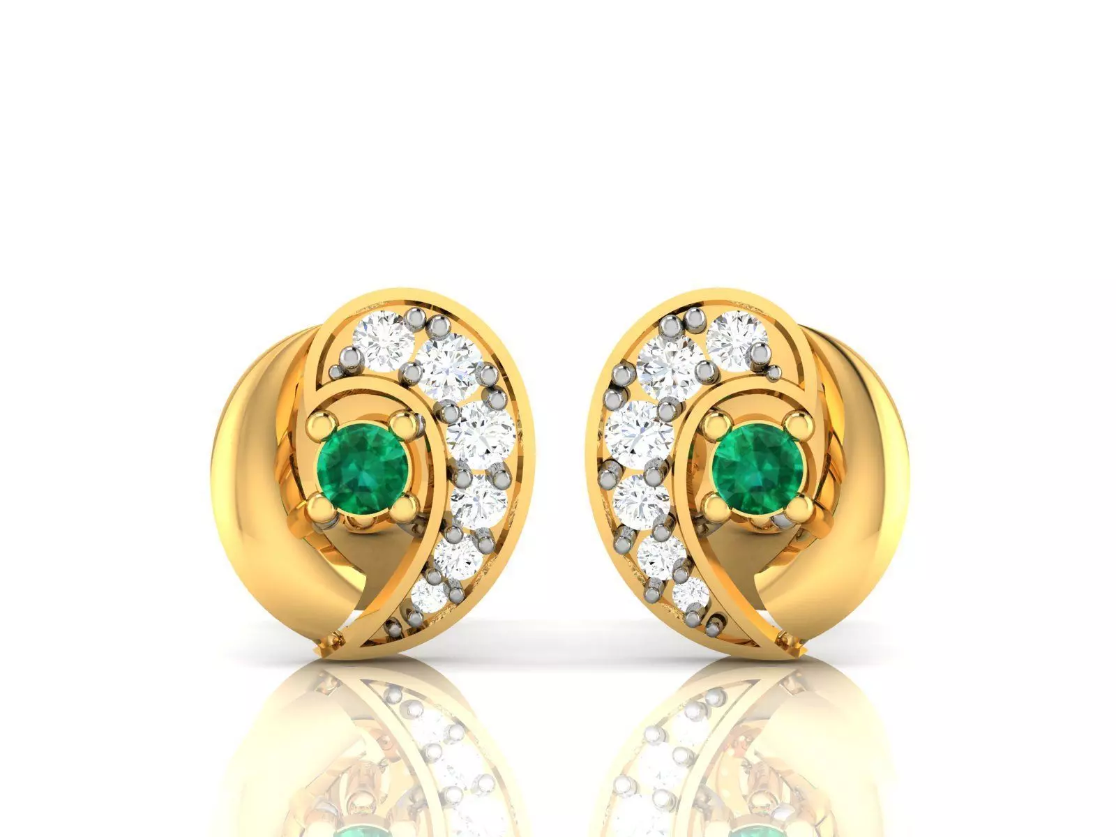 Women earrings 3dm render detail 3D print model 3D print model
