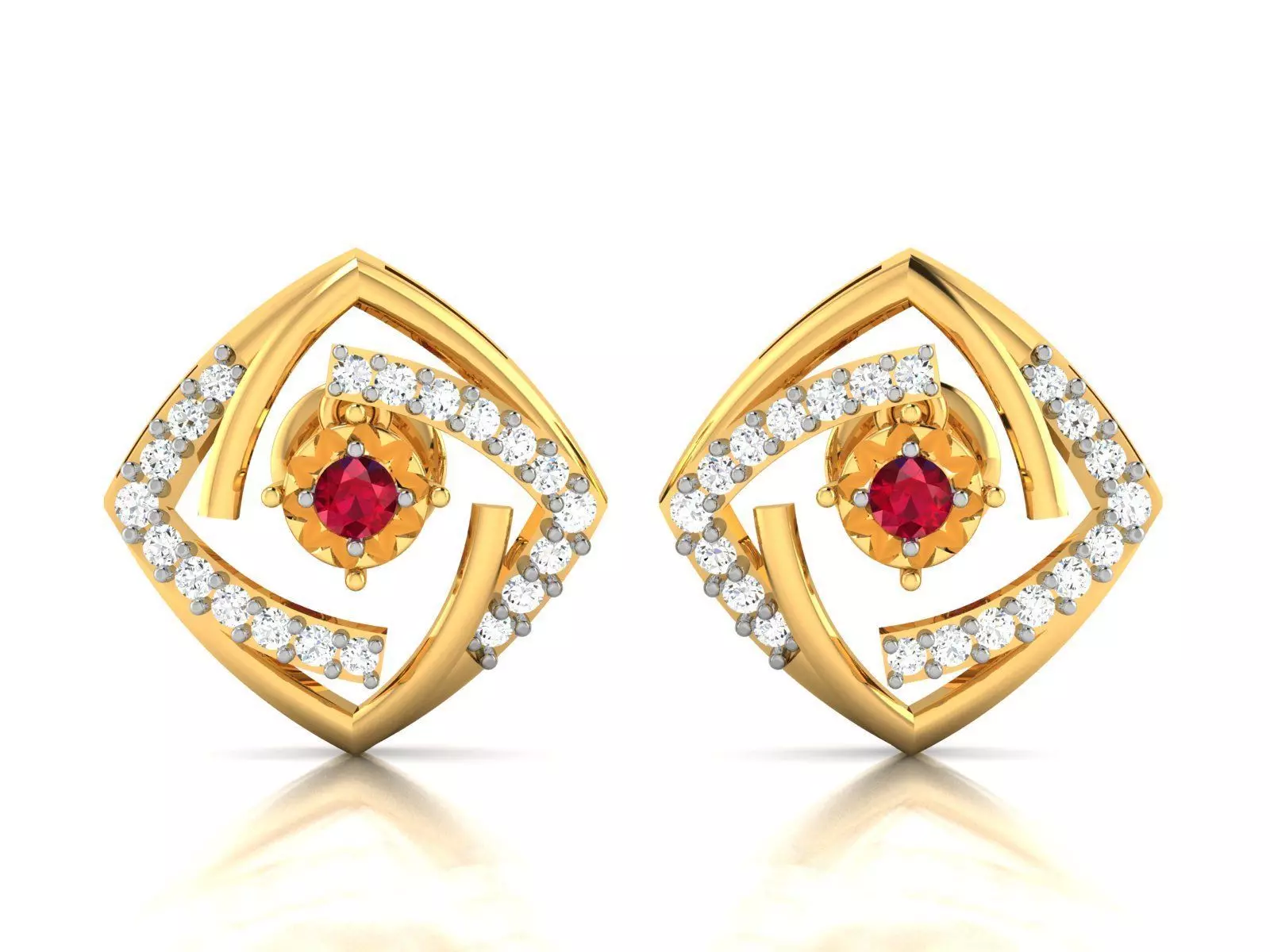 Women earrings 3dm render detail 3D print model 3D print model_0