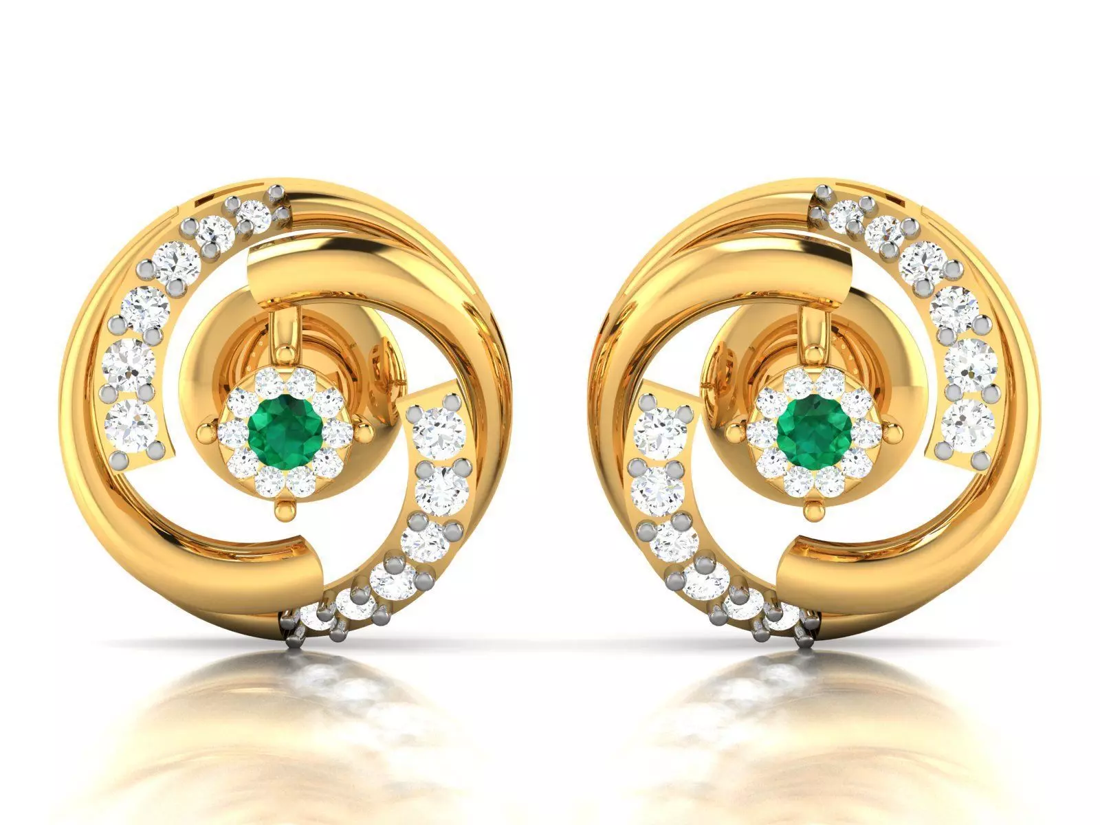 Women earrings 3dm render detail 3D print model 3D print model